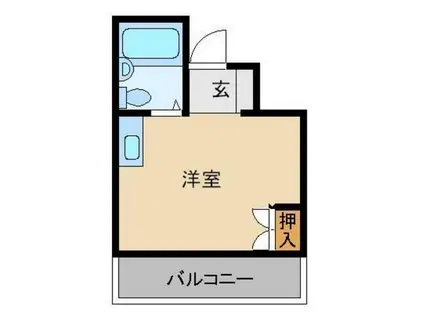 オレンジキャッスル東都(ワンルーム/3階)の間取り写真