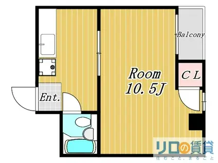 リアライズ新大阪駅東(1K/3階)の間取り写真