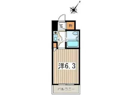 ダイホープラザ橋本II(1K/5階)の間取り写真