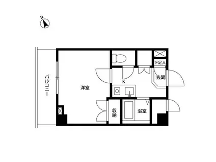 プレール中村橋(1K/4階)の間取り写真