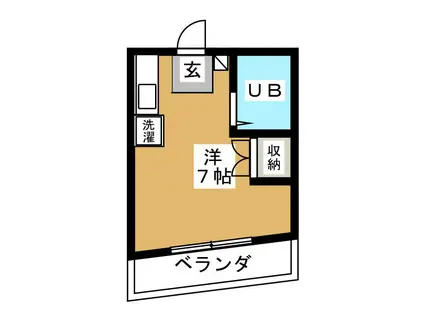 メゾンDAIEI(ワンルーム/4階)の間取り写真