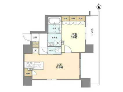 プライマル元浅草4丁目旧シーズンフラッツ元浅草4丁目(1LDK/7階)の間取り写真