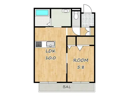 シャーメゾン 忠(1LDK/3階)の間取り写真