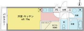 ノヴェル東別院(1K/3階)の間取り写真