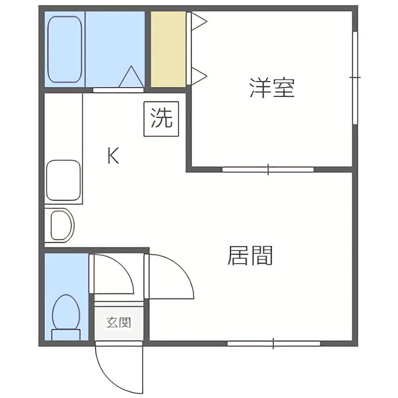 コンフォートライフ(1DK/3階)の間取り写真