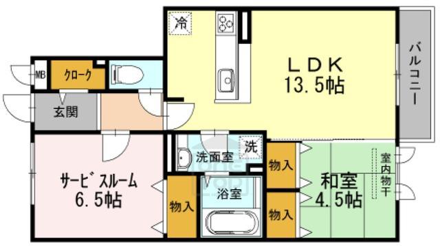 サンスクエア千里万博 A棟(1SLDK/3階)の間取り写真