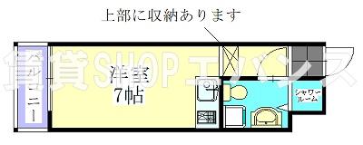 M&M津田沼(ワンルーム/3階)の間取り写真