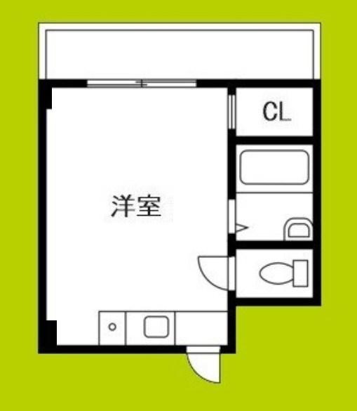 サンタウンあき(ワンルーム/3階)の間取り写真