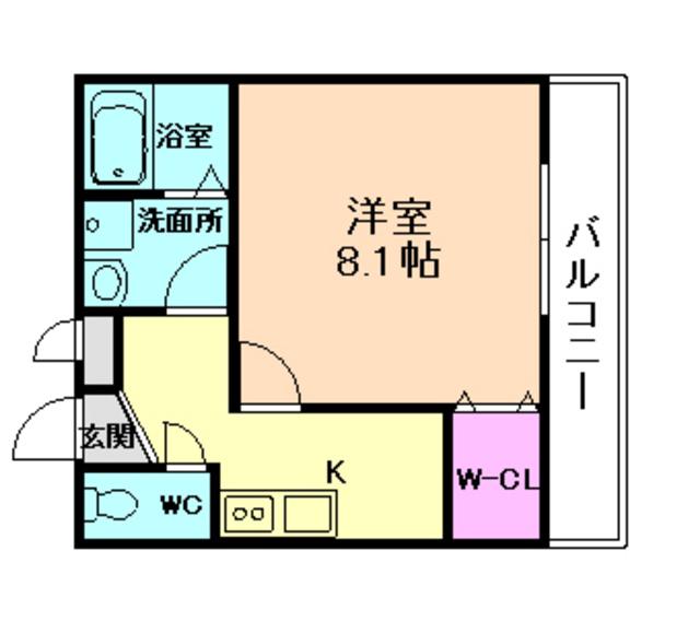 KTIレジデンス福町B(1K/1階)の間取り写真