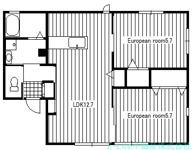 CASA FELICE(2LDK/1階)の間取り写真