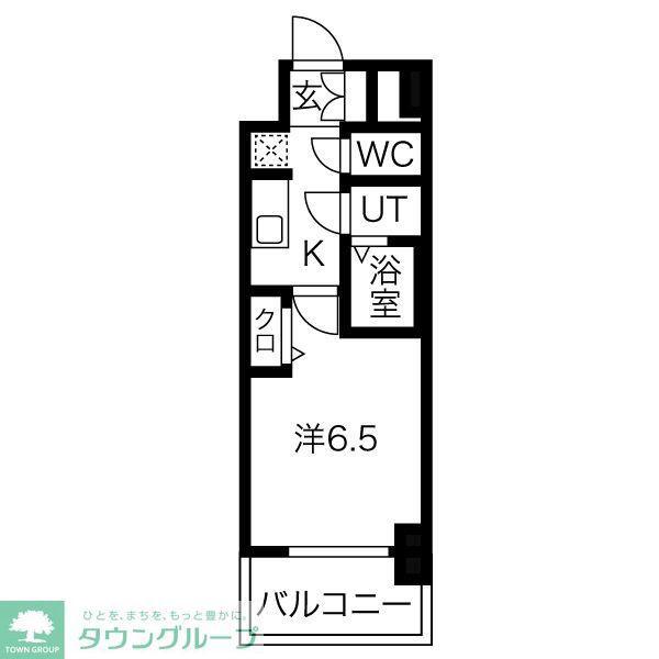 SOLメイクス新栄(1K/13階)の間取り写真