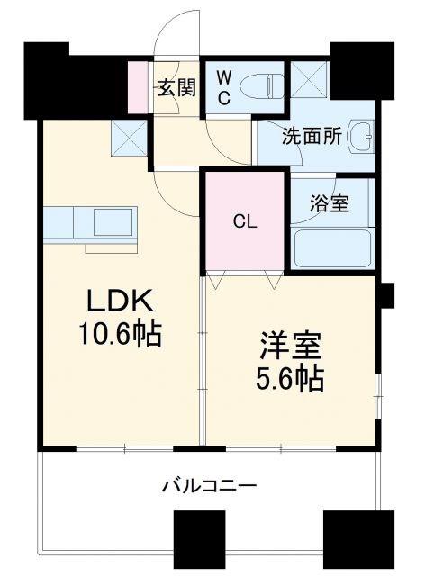 STATION TOWER TOYOSHIMA(1LDK/6階)の間取り写真