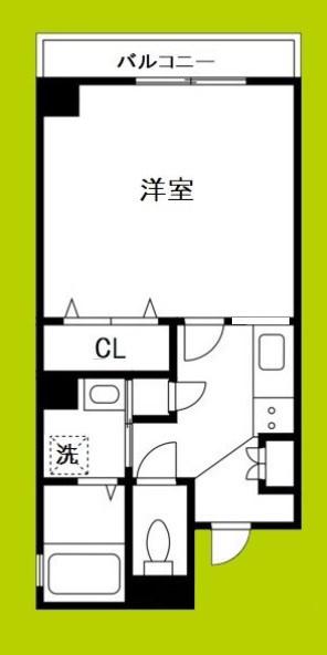 キャナルコート松屋町(1K/7階)の間取り写真