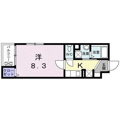 錦糸町コクーン(1K/3階)の間取り写真