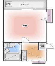 ハイツひらまつ(ワンルーム/1階)の間取り写真