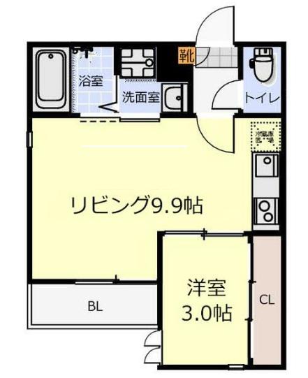 GRANDTIC PRIME VILLA M(1LDK/1階)の間取り写真