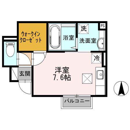 セイ フィオーレ(1LDK/1階)の間取り写真