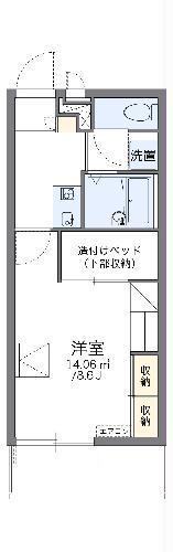 レオパレスSANA(1K/2階)の間取り写真
