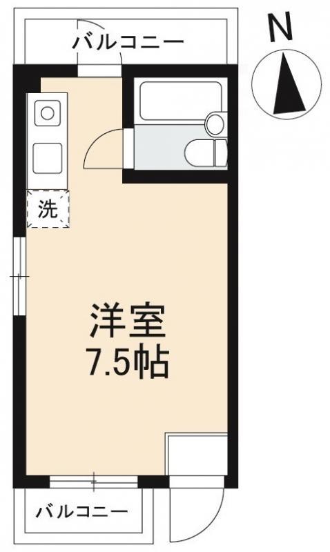 BOX・T(ワンルーム/3階)の間取り写真