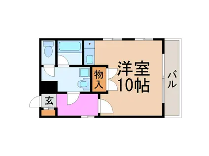 コーポ平野(1K/3階)の間取り写真