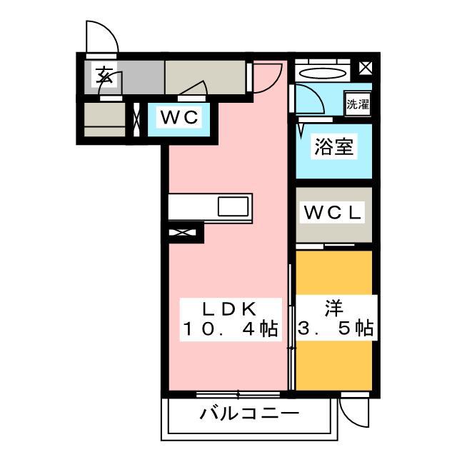 エクセレント33(1LDK/2階)の間取り写真