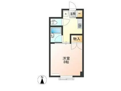 エール・ド・シャトーI(1K/3階)の間取り写真