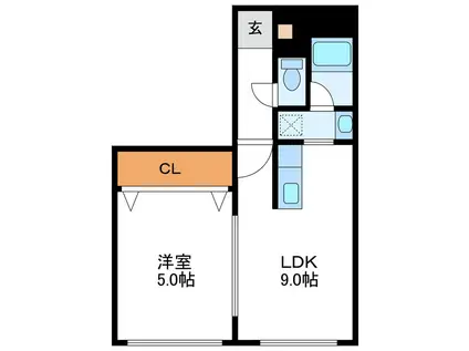 LE・EST VI ル・エスト6(1LDK/4階)の間取り写真