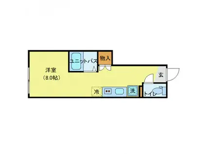 MQUARTO秋津(ワンルーム/1階)の間取り写真