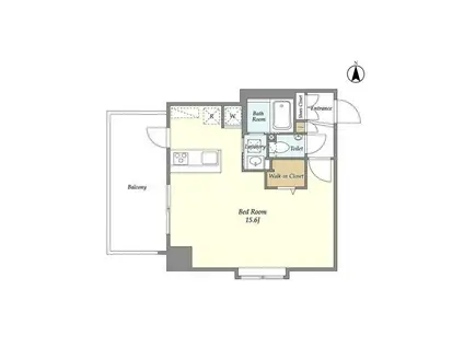 コンフォリア新中野II(ワンルーム/2階)の間取り写真