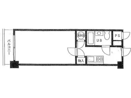 ライオンズマンション川崎第3(ワンルーム/6階)の間取り写真