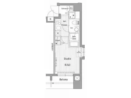 ガーラ・グランディ横濱桜木町(1K/3階)の間取り写真