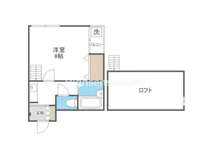 リーガ今福(1K/2階)の間取り写真