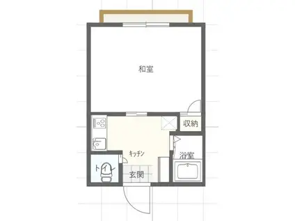 コーポ上丸(1K/1階)の間取り写真