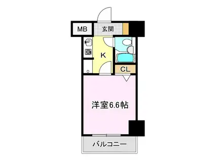 ファーストパレスIII(1K/4階)の間取り写真