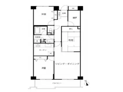 T S GARDEN府中(3LDK/5階)の間取り写真
