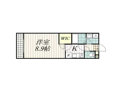 シエーナ松波Ⅱ(1K/3階)の間取り写真