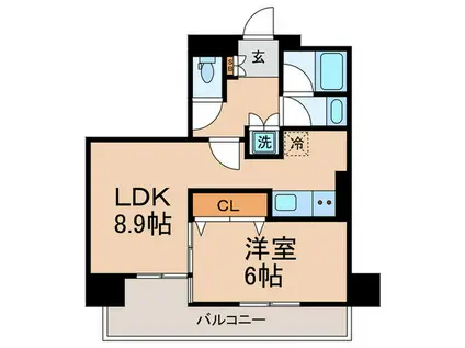 サンクレイドル・レヴィール池袋(1LDK/3階)の間取り写真
