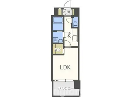 エンクレスト天神MERS(1K/2階)の間取り写真