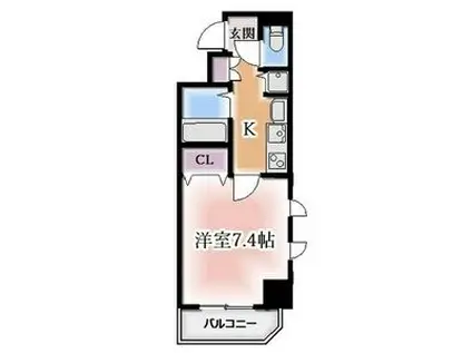 プレサンス桜通葵(1K/5階)の間取り写真