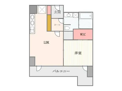 インペリアル南麻布サテライト棟インペリアルミナミアザブサテライトトウ(1LDK/7階)の間取り写真