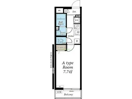 リブリ・新寺PARK(1K/2階)の間取り写真