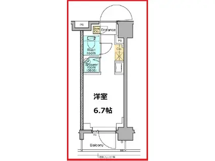 トモア田端(ワンルーム/2階)の間取り写真