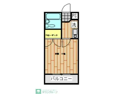 レルシア上福岡(1K/4階)の間取り写真