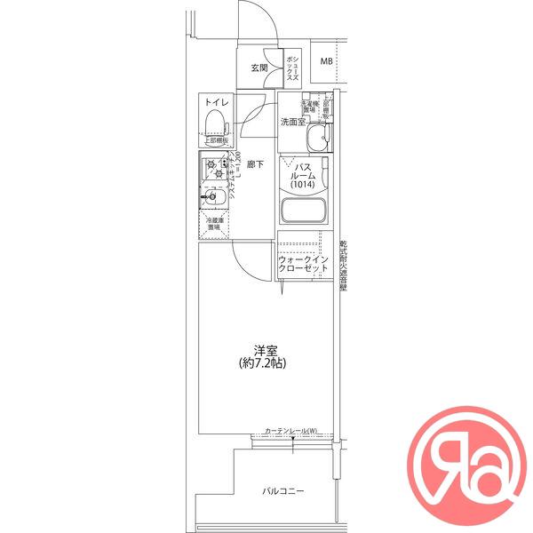 LOUIS RESIDENCE 天王寺町北(1K/11階)の間取り写真