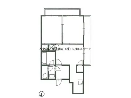 メゾン・ド・アイ壱番館(2DK/5階)の間取り写真