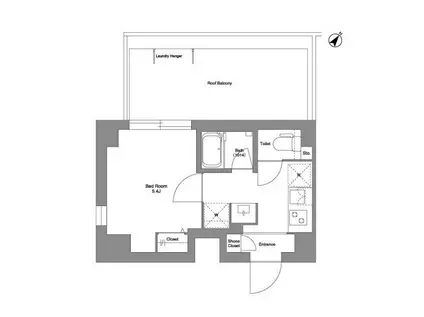 BPRレジデンス行徳(1K/6階)の間取り写真