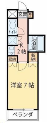 エトワール仙台第一(1K/3階)の間取り写真