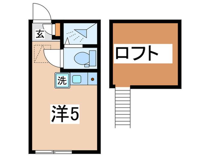 東急東横線 妙蓮寺駅 徒歩9分 2階建 築10年(ワンルーム/1階)の間取り写真