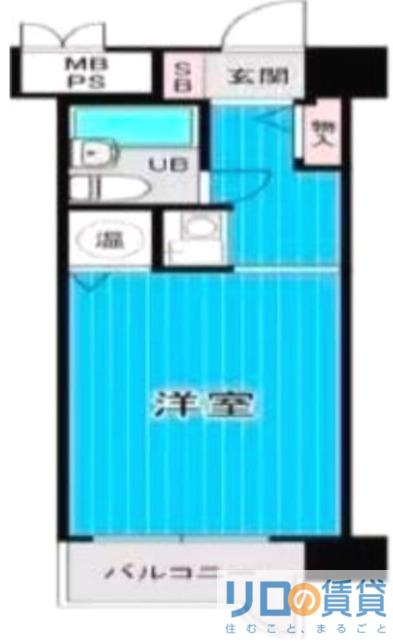 コボリマンションン新大阪(ワンルーム/4階)の間取り写真