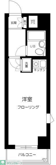 ライオンズマンション方南町駅前(ワンルーム/3階)の間取り写真